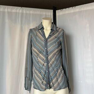 Kate Moss Topshop 100% silk blouse